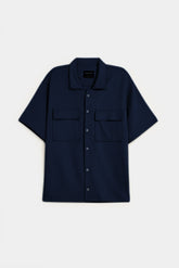 Ottoman Double Pocket Overshirt - Royal Navy